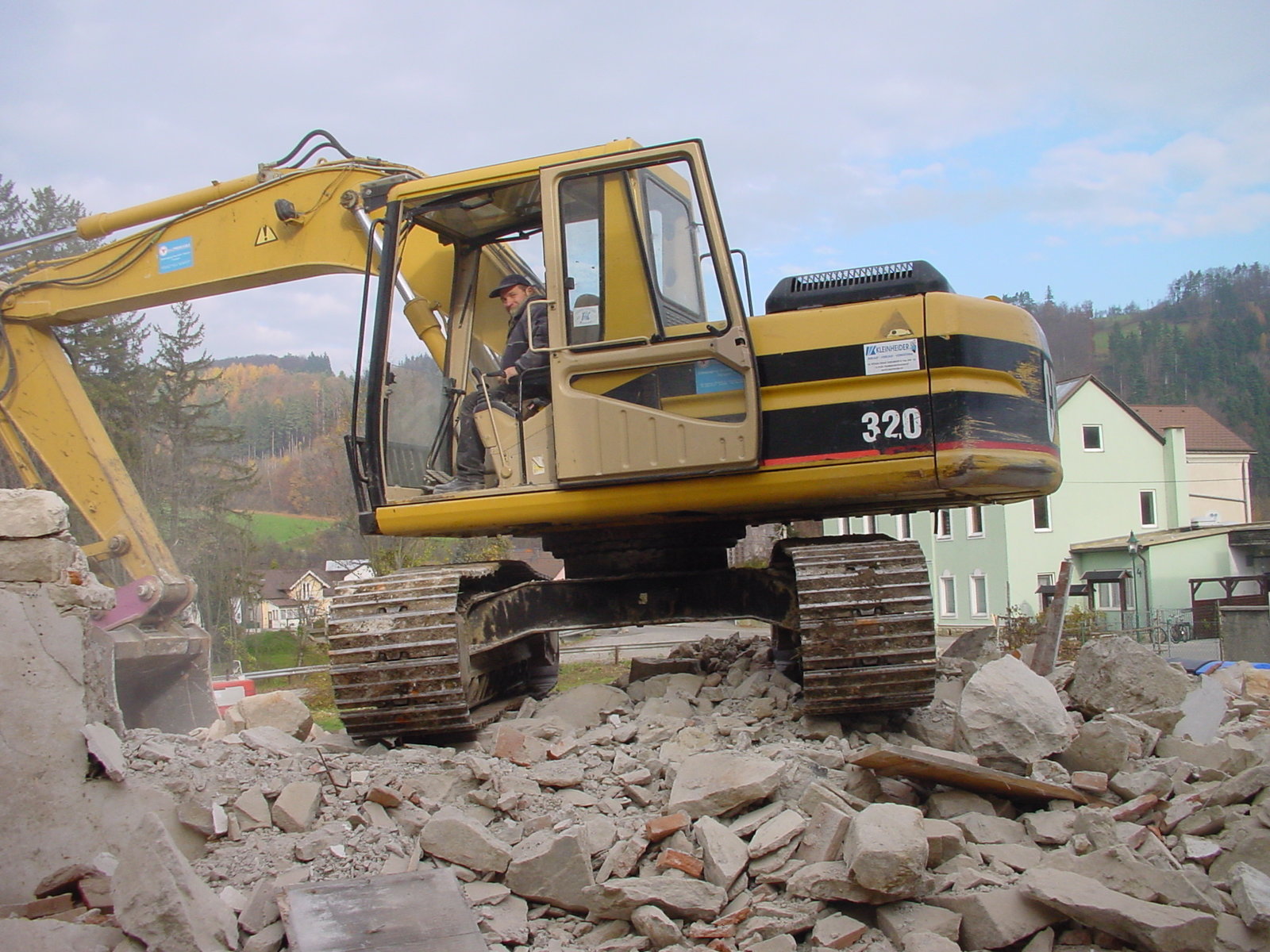 Baggerarbeit von Erdbau Karl Prohaska in Rabenstein